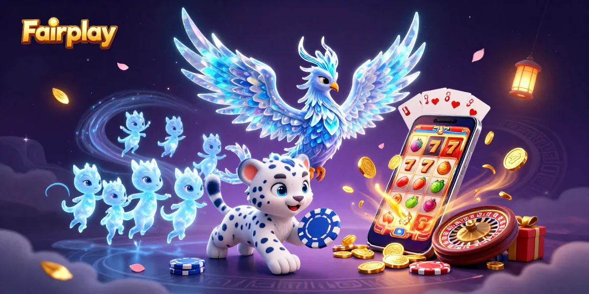 Engage in Fairplay with vibrant slots and a friendly atmosphere, featuring an ice phoenix and playful characters.