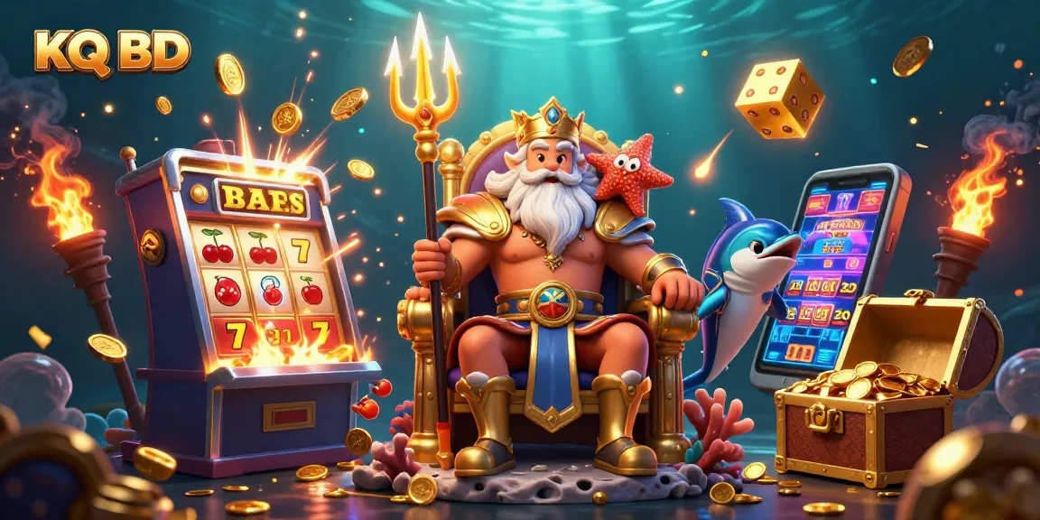 KQ BĐ offers dynamic gameplay with colorful slot machines, vibrant characters, and immersive underwater action.