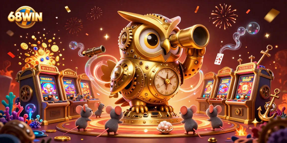 Experience thrilling gaming action with 68WIN's vibrant casino scene loaded with excitement.