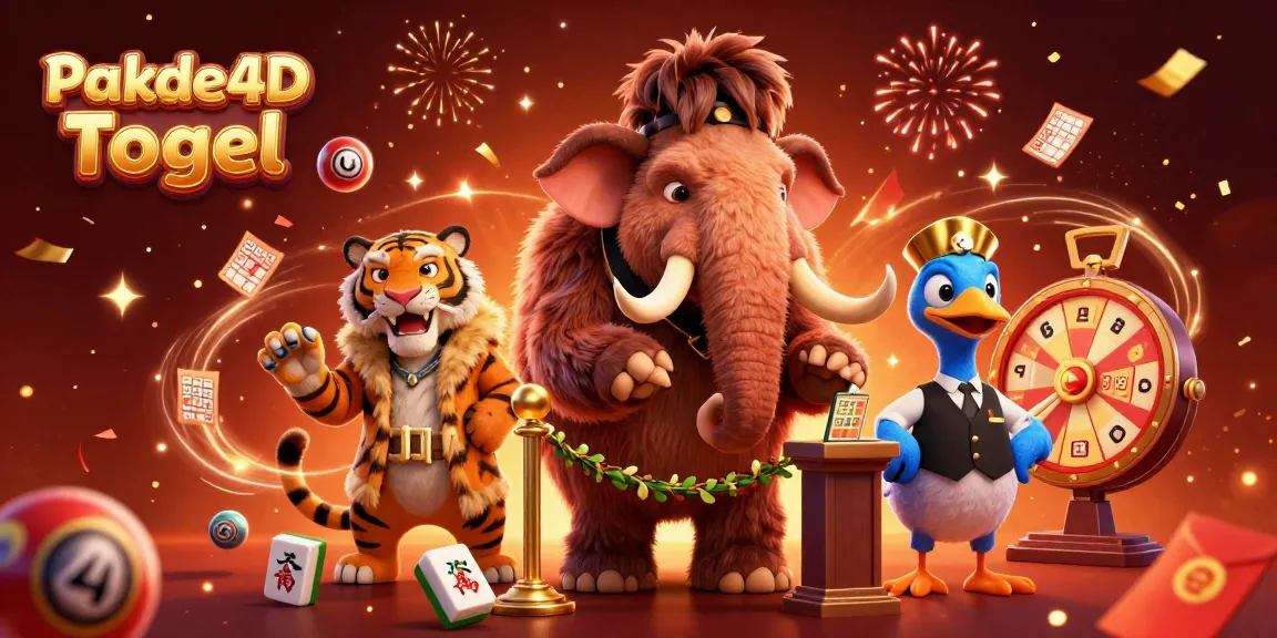 Experience the thrills of Pakde4D Togel as the woolly mammoth bouncer greets guests in a luxurious 3D casino scene.