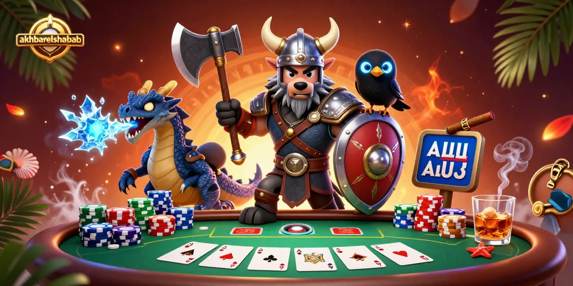 Players enjoy a massive poker showdown at akhbarelshabab's exciting casino.