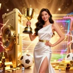 Wagering on soccer events with nowgoal bóng đá at the center, showcasing riches and victory.