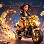 Rasakan sensasi permainan slot dengan karakter glamor di arena kasino yang penuh warna.