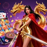 Experience the thrill of OPEN888 with vibrant casino elements and epic visuals.