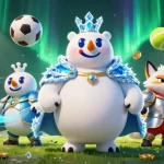 Engage with the exciting world of ok9 betting as the ice king and snow fox celebrate top sports trophies amidst swirling action.