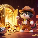 Engage in World Cup 2026-winning moments with a 3D cat explorer discovering golden gambling treasures!