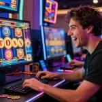 Pengalaman bermain slot88 di kasino online dengan suasana penuh energi dan kegembiraan.