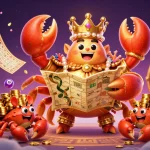Experience man88's thrilling games with a grand golden crab emperor amidst lottery excitement.