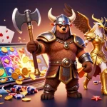 Experience thrilling gameplay with mustang303 in this vibrant 3D casino illustration packed with action.