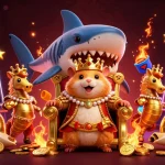 Experience thrilling jackpots with f8bet in this dynamic 3D casino scene featuring vibrant slot machines.