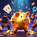 Experience thrilling action with 7mcn voto featuring dynamic gaming elements and colorful characters in a vibrant casino scene.
