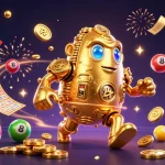 Experience winning thrills with slot deposit 10k in this vibrant 3D casino illustration.