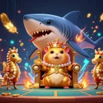 Experience the excitement of pg88 with a fierce golden hamster king and dazzling casino elements.