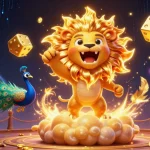 Engage with thrilling slot adventures featuring golden lions and dice in a magical casino setting.