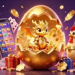 Experience exciting winning chances with bulan togel featuring a dazzling golden dragon and poker chips.
