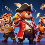 Experience exciting gaming at Sunwin with colorful slot elements and vibrant characters.