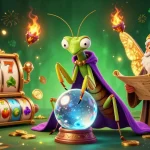 Experience thrilling jackpots at slot777 deposit 5000 with vibrant reels, fortune teller characters, and sparkling coins.