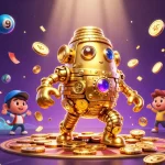 Engage with the dynamic world of 58win1, showcasing vibrant lottery elements in a rich casino scene.