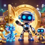 Engage with qiuqiu99's vibrant 3D casino scene featuring innovative gaming elements and rich treasures.