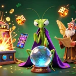 Permainan Tanjong Rhu Residences Price menampilkan mantis peramal dan kupu-kupu tua dalam jackpot slot uang.