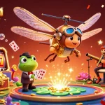 Experience the thrill of playtech games – luxy with vibrant characters and dynamic casino elements in a rich, lively scene.