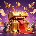 Winbox Android app illustration with vibrant lottery elements and engaging casino visuals.